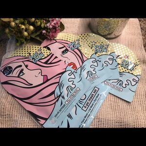 🆕Pop n’ Glow 4 -pc Mask Set (hair, face, lip,eye)